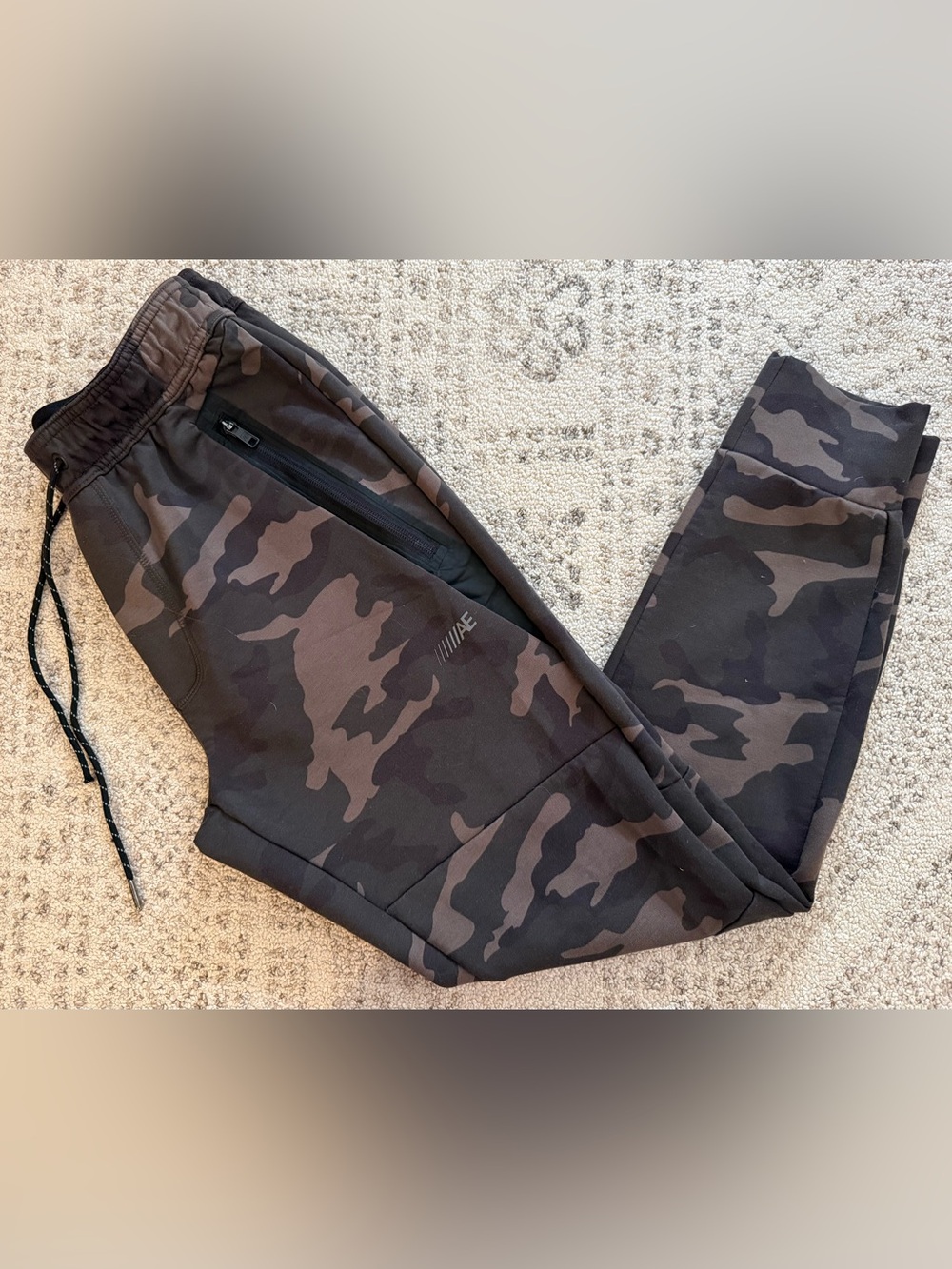 American Eagle Flex Zip Pocket Joggers Camo Sz S